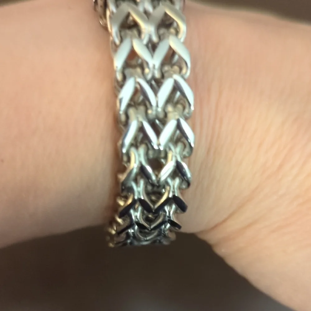 Silver Eagle Head Bracelet
